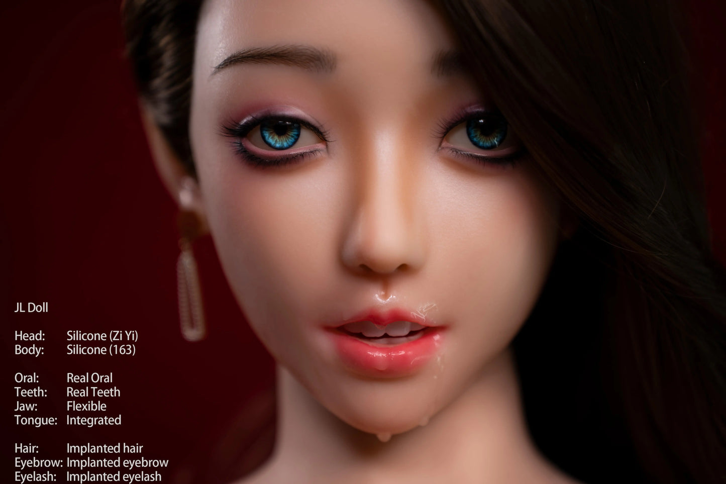 Jarliet Doll | 163cm 5ft4in Full Size Chinese Style Big Boobs Full Silicone Doll with ROS Silicone Head for Divorced Guys - ZIYI