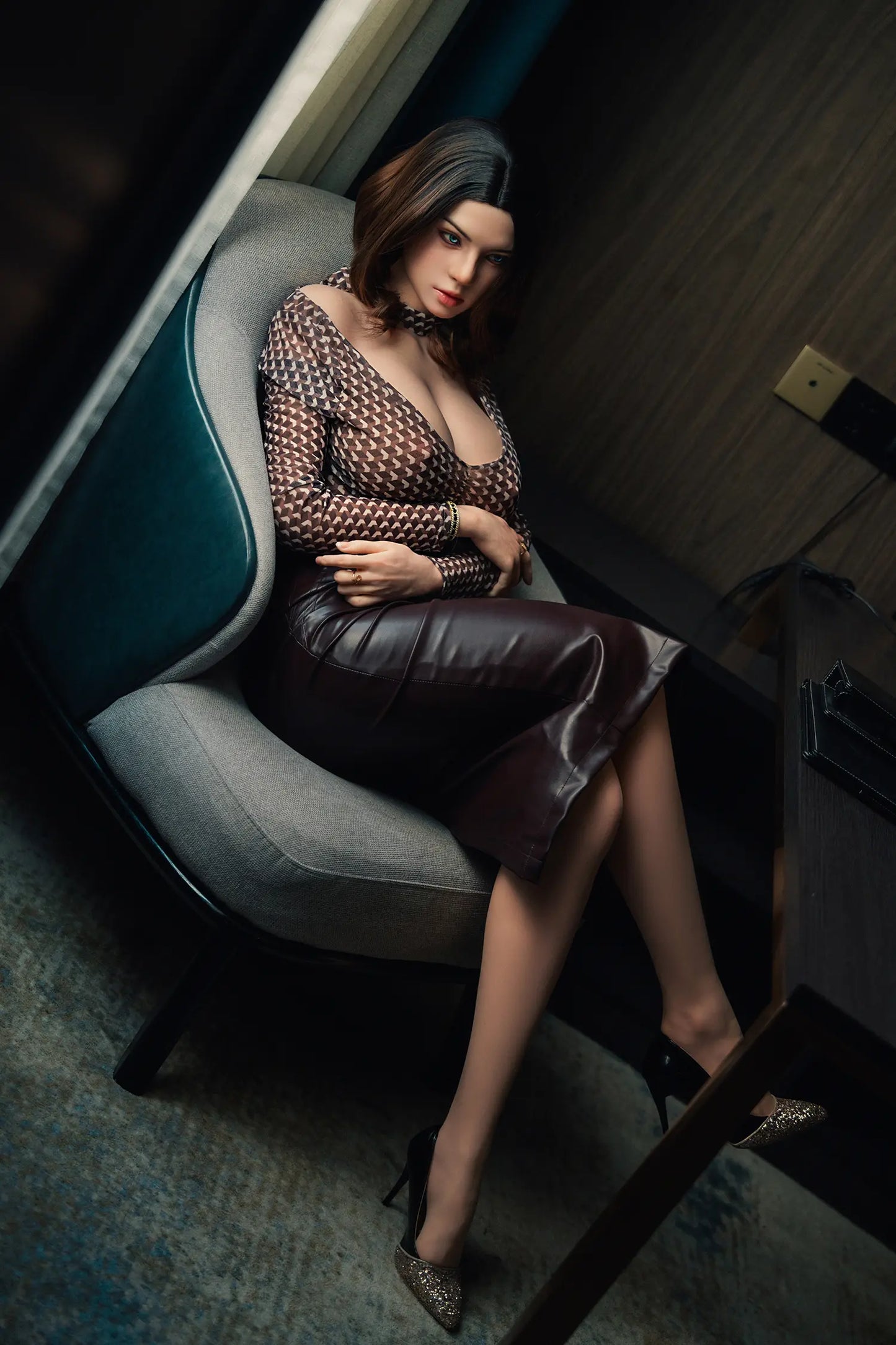 SY Doll | 168cm 5ft6in Blue Eyes Mature Lady Real Full Silicone Adult Doll with ROS Silicone Head - Vivie