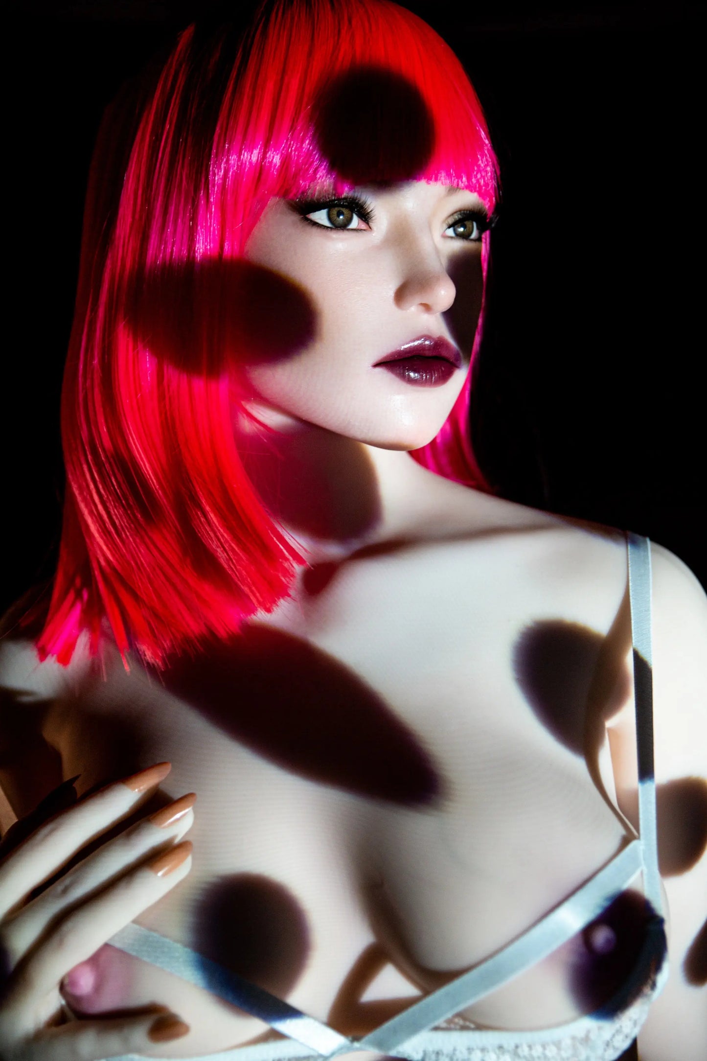 US Stock Climax Doll | 157cm 5ft2in Small Breast White Skin Hybrid Sex Doll with ROS Silicone Head - Polly