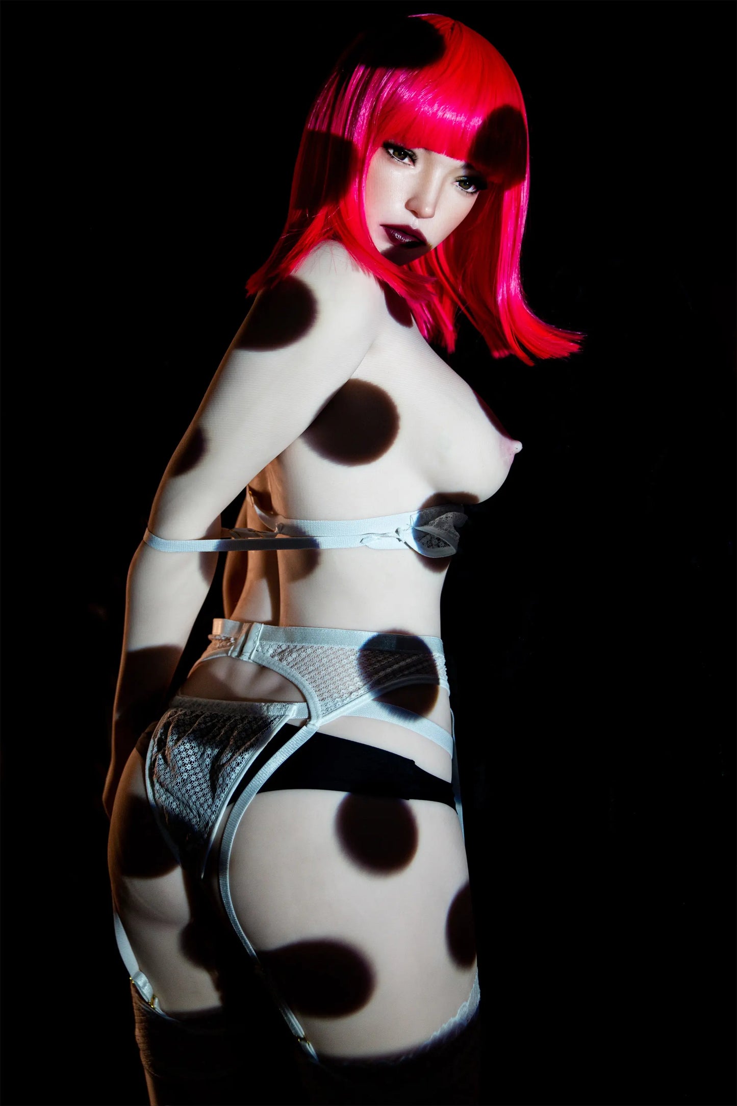 US Stock Climax Doll | 157cm 5ft2in Small Breast White Skin Hybrid Sex Doll with ROS Silicone Head - Polly
