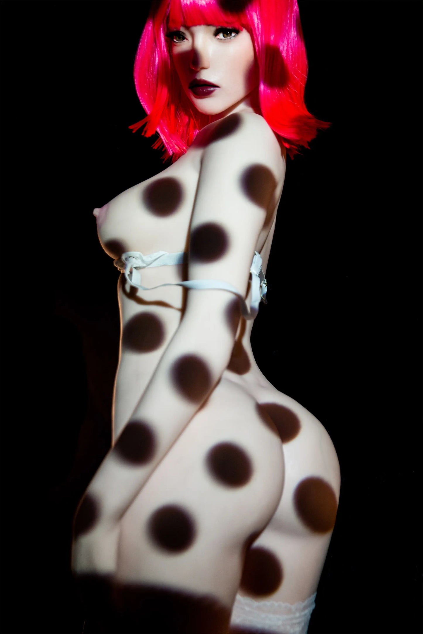 US Stock Climax Doll | 157cm 5ft2in Small Breast White Skin Hybrid Sex Doll with ROS Silicone Head - Polly