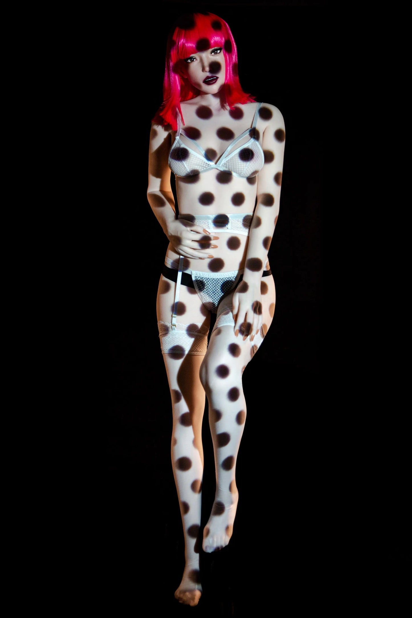 US Stock Climax Doll | 157cm 5ft2in Small Breast White Skin Hybrid Sex Doll with ROS Silicone Head - Polly