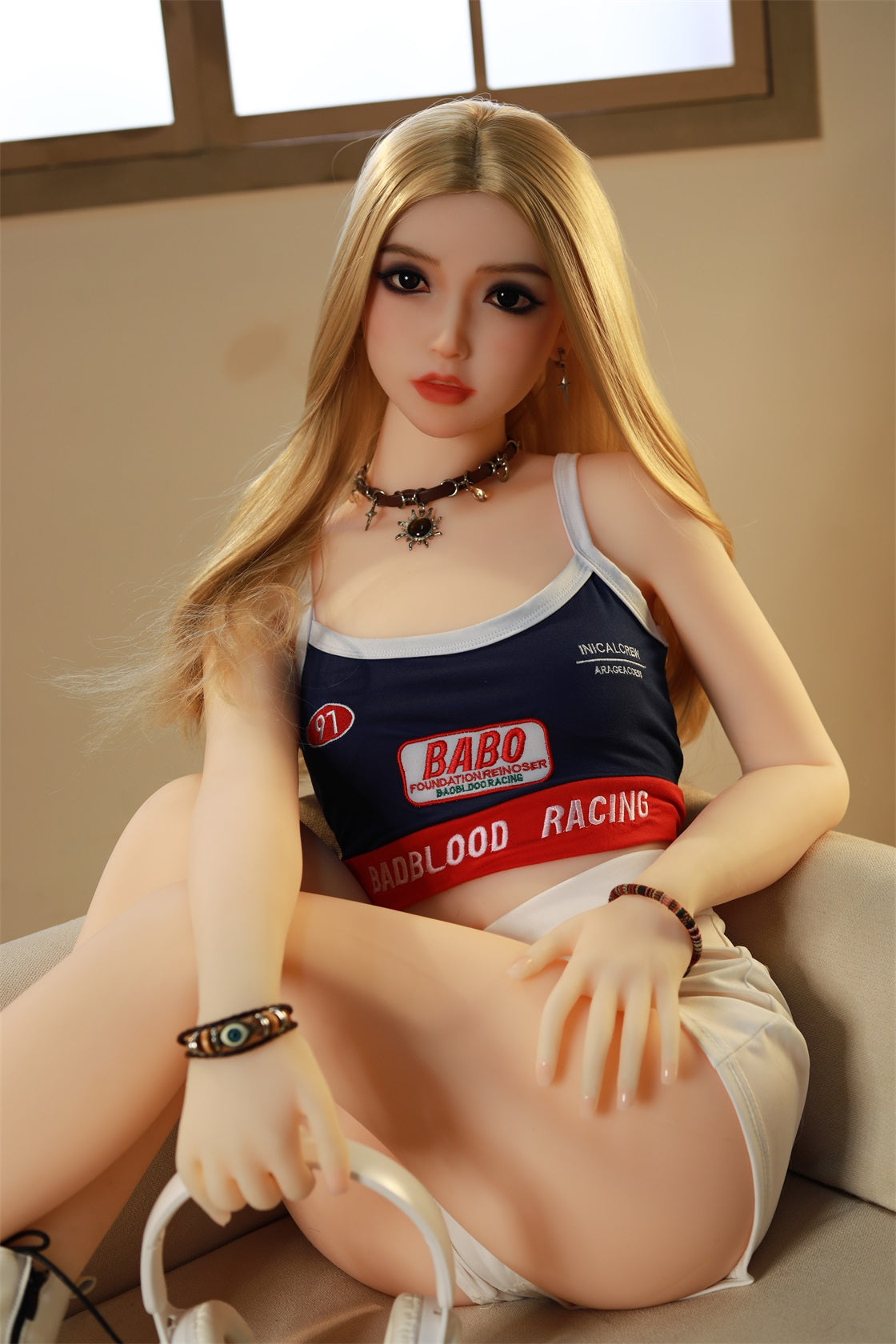 Adult Doll in USA | Rifrano Doll 155cm 5ft1in White Skin Blonde Hair Slim Body Flat Chest TPE Sex Doll - Kiana