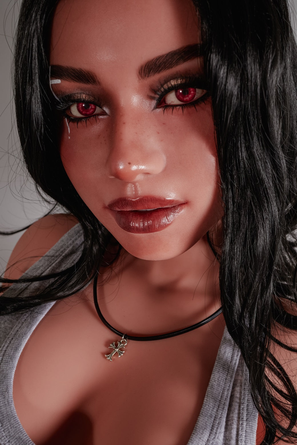 ⭐️ Climax Doll | 154cm 5ft Full Size Lifelike Seductive Latina Hybrid TPE Love Doll with ROS Silicone Head for Divorced Man - Reese