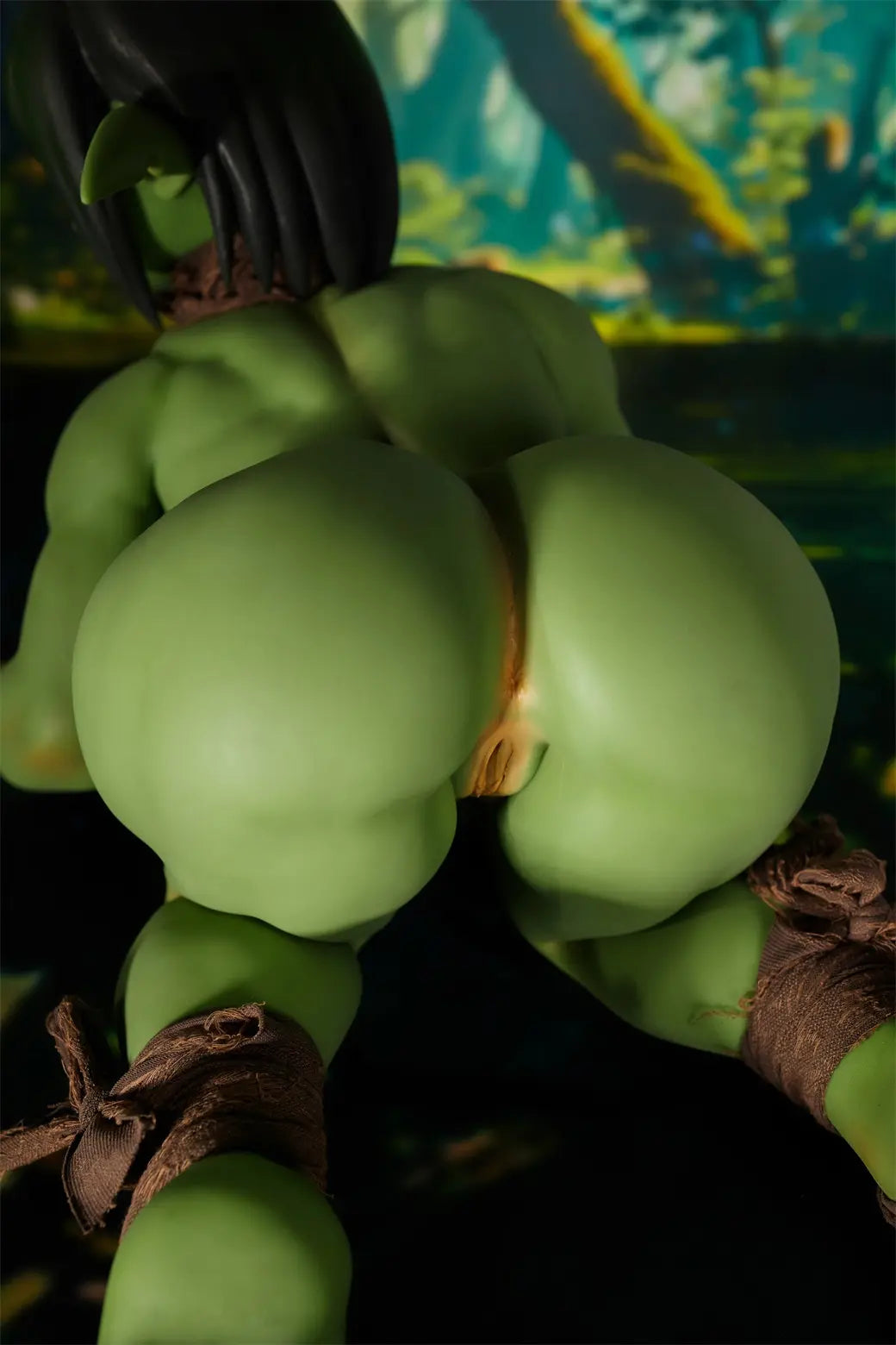 Climax Doll | Green Skin Cosplay Monster Goblin Style ACG Anime Silicone Material Doll - Zarga
