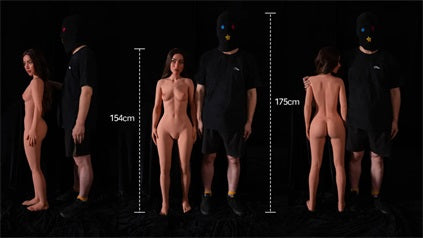 Climax Doll | 154cm 5ft Full Size Middle Eastern Style Hybrid TPE Love Doll with ROS Silicone Head for Divorced Guys - S Tori