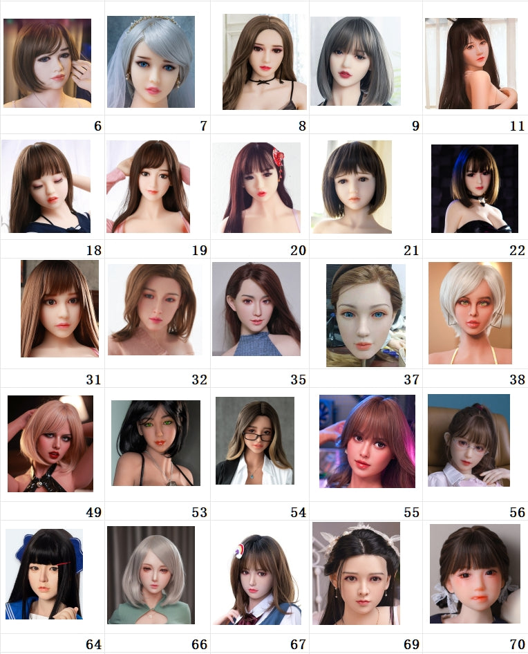 DIMU DOLL | Single TPE Head with Wig | Easy to Swap, Endless Possibilities