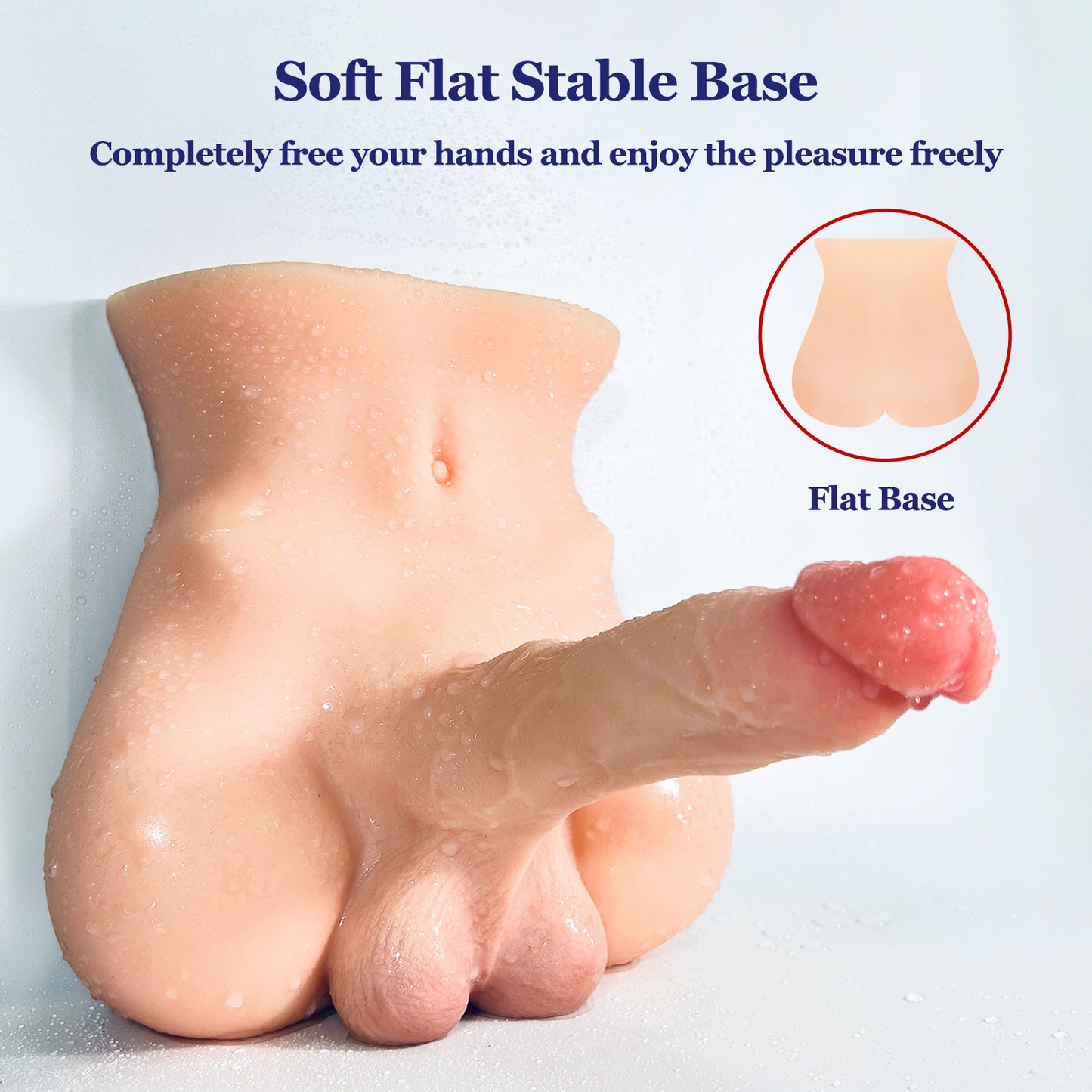 Moprofun Realistic Lifelike 7.1IN Long Dildo Sex Doll Torso Female Masturbator Adult Sex Toy for Woman Masturbation