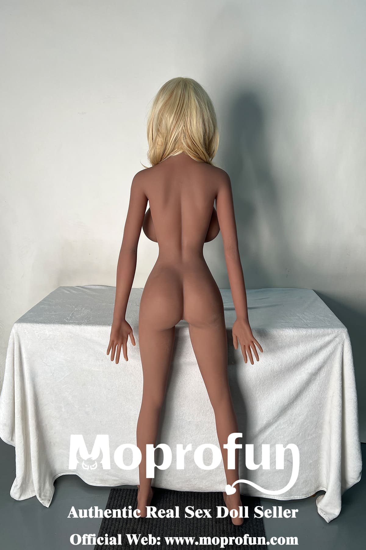 Rifrano Doll 5ft2in Slim Body Blonde Hair Big Boobs Lifelike Full Size Adult TPE Sex Doll - Aili