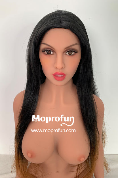 Rifrano Doll | 150cm 4ft12in Lifesize Tan Skin Black Hair Middle Tits TPE Sex Doll - El