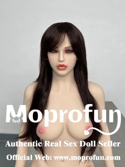 AIBEI Doll in USA | 4ft11in White Skin American Full Size Tall Jelly Breasts Slim Body Red Hair TPE Sex Doll with Standing Feet - Loou