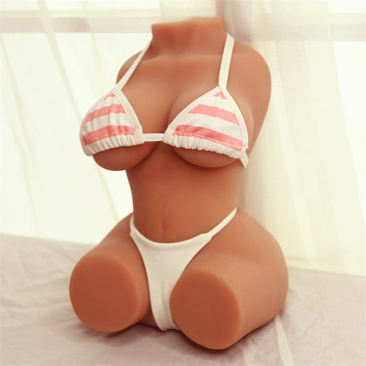 US Stock | Rifrano Doll 7.7lb Half Body Small Mini Tan Skin TPE Sex Doll Torso for Man Masturabtion