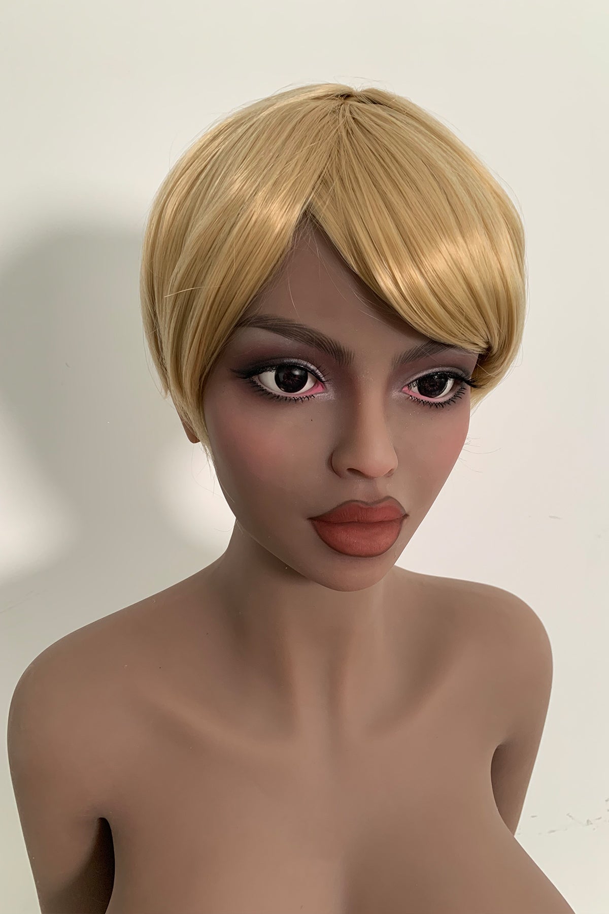 US Stock | Rifrano Doll 158cm 5ft2in Gold Hair Real Full Size Black Skin TPE Sex Doll - Ebony