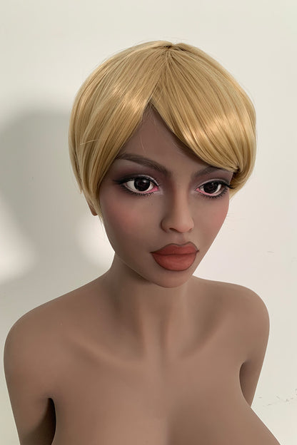 US Stock | Rifrano Doll 158cm 5ft2in Gold Hair Real Full Size Black Skin TPE Sex Doll - Ebony