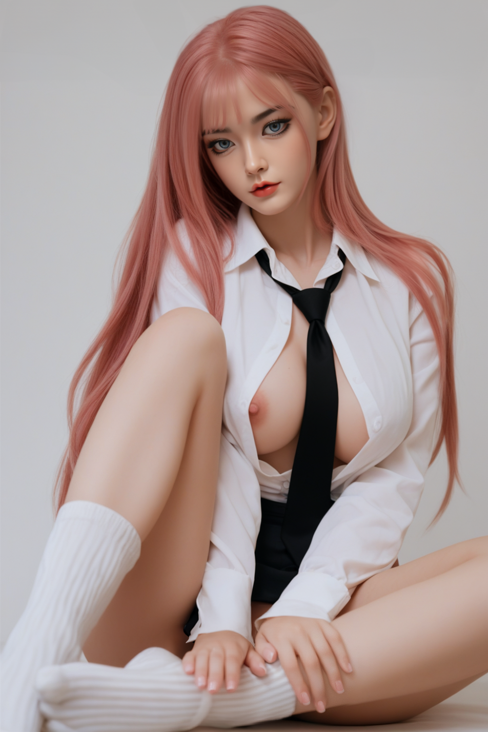 SY Doll | 160cm 5ft3in Pink Hair Big Breast Sexy Korean Woman Full Size Hybrid Adult Doll - Lulu