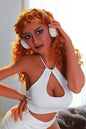 US Stock | Rifrano Doll 162cm 5ft4in Shemale Trans Life Size Adult TPE Sex Doll with Huge Dildo - Roxanne