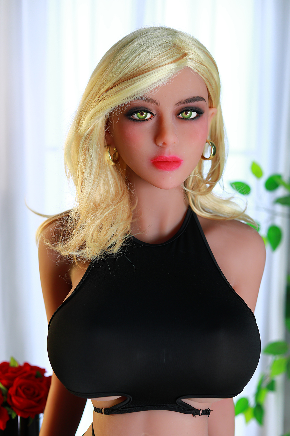 Rifrano Doll 5ft2in Slim Body Blonde Hair Big Boobs Lifelike Full Size Adult TPE Sex Doll - Aili
