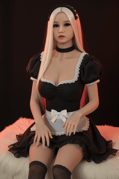 AIBEI Doll | 150cm 4ft11in Small Breast Blonde Nun-like Lifelike Adult TPE Sex Doll - Agnes