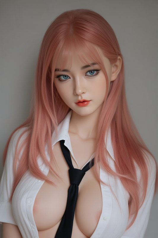 SY Doll | 160cm 5ft3in Pink Hair Big Breast Sexy Korean Woman Full Size Hybrid Adult Doll - Lulu