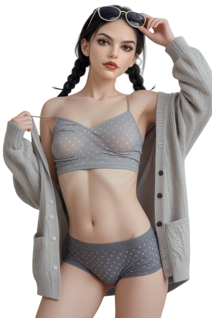 Rosretty | 159cm 5ft3in Skinny Body Flat Boobs Hybrid Sex Doll with Silicone Head - Chelsie