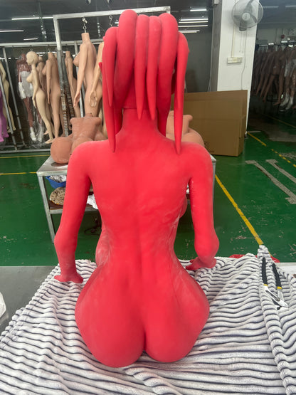 US Stock | Dolls Castle 160cm 5ft3in F Cup Red Skin Cosplay Alien Style Adult Sex Doll - Cacy