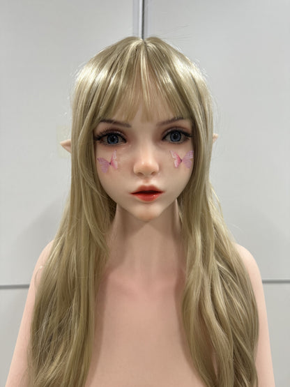 US Stock | SY Doll 150cm Flat Chest Slim Body Full Silicone Sex Doll with ROS Silicone Head - Dara