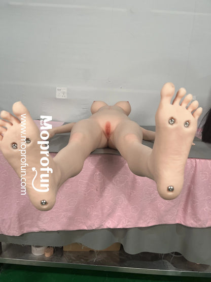 US Stock | JX Doll 160cm 5ft3in D Cup Sexy Korean Adult Hybrid Sex Doll with Silicone Head - Minna