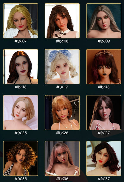 Dolls Castle | Single TPE Sex Doll Head with Wig