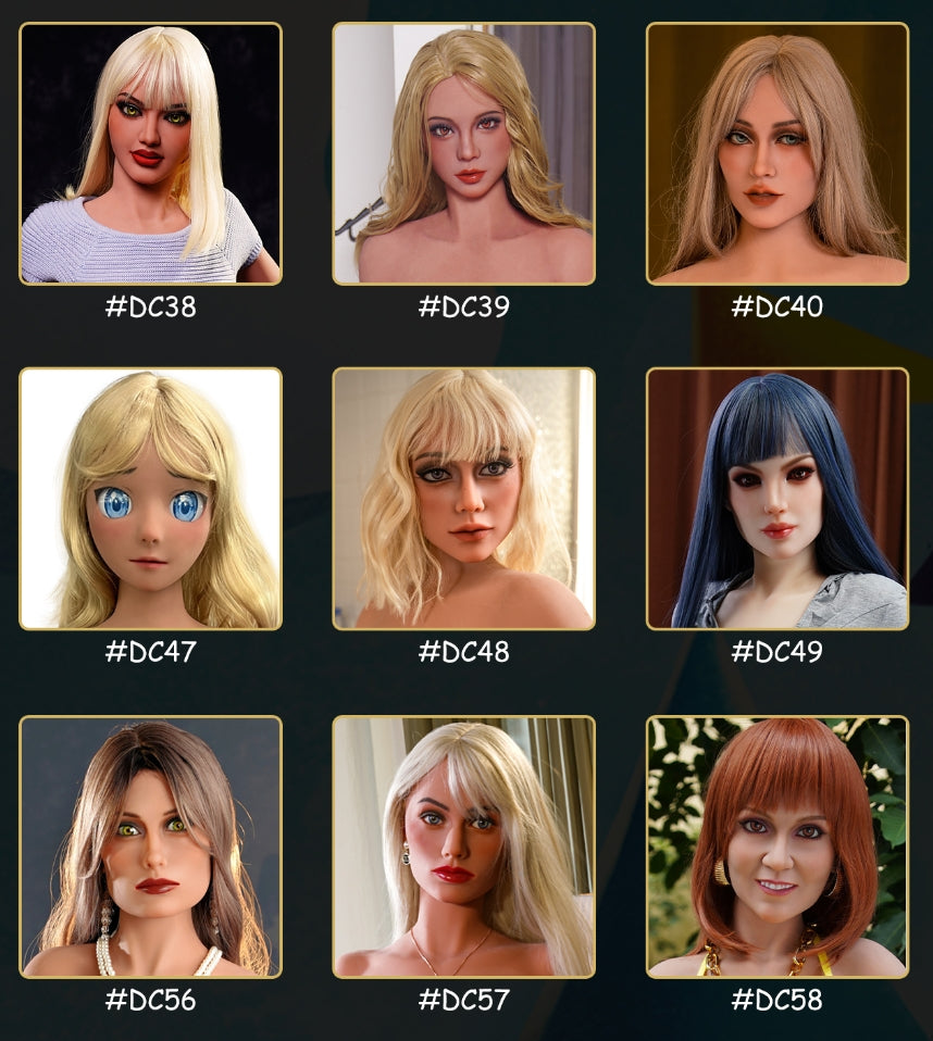 Dolls Castle | Single TPE Sex Doll Head with Wig