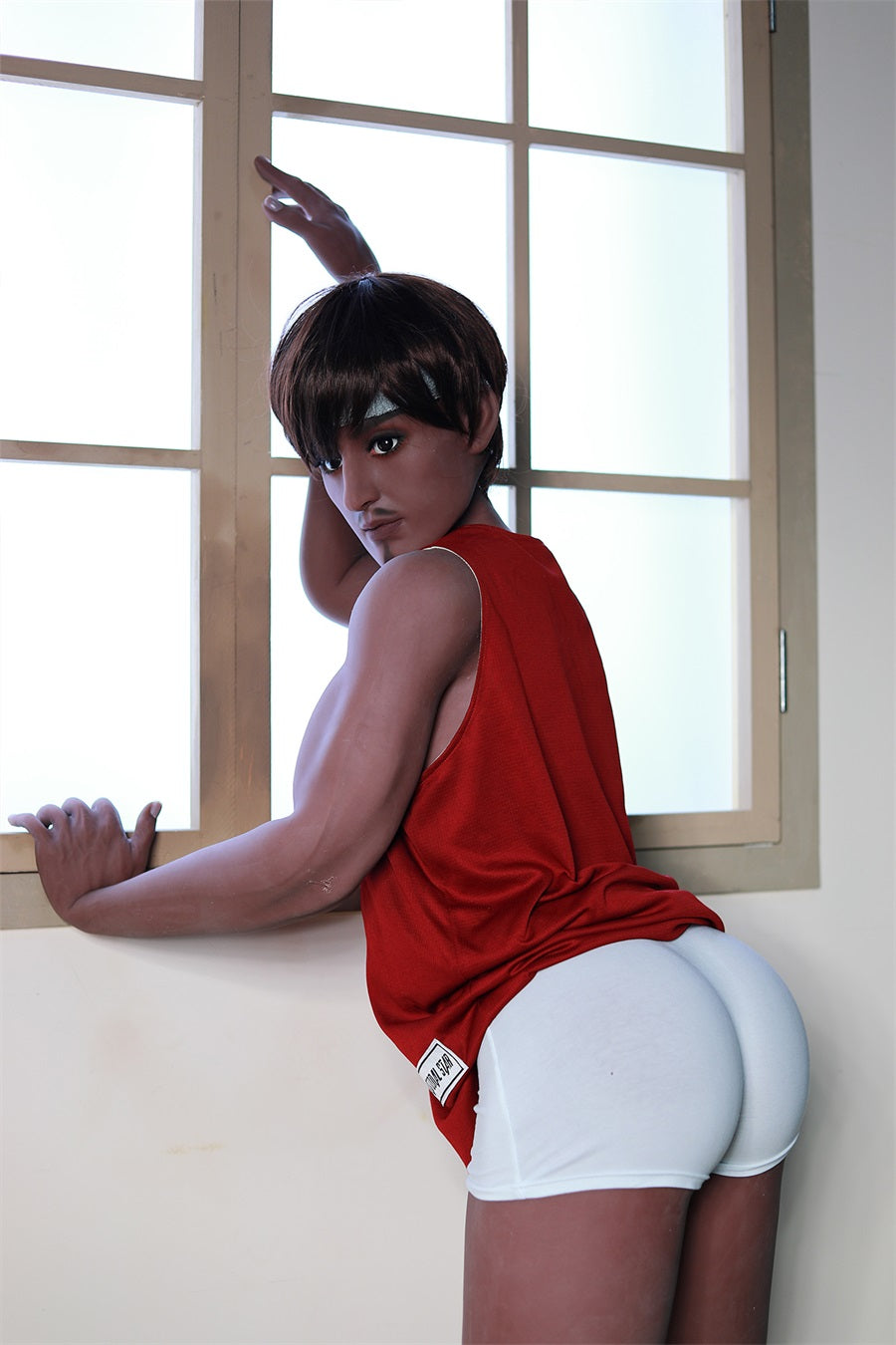 Rifrano Doll | 5ft5in Full Size Tan Skin Muscular Man Real Adult Sex Doll with Removable Long Thick Dildo for Gay - Keanue