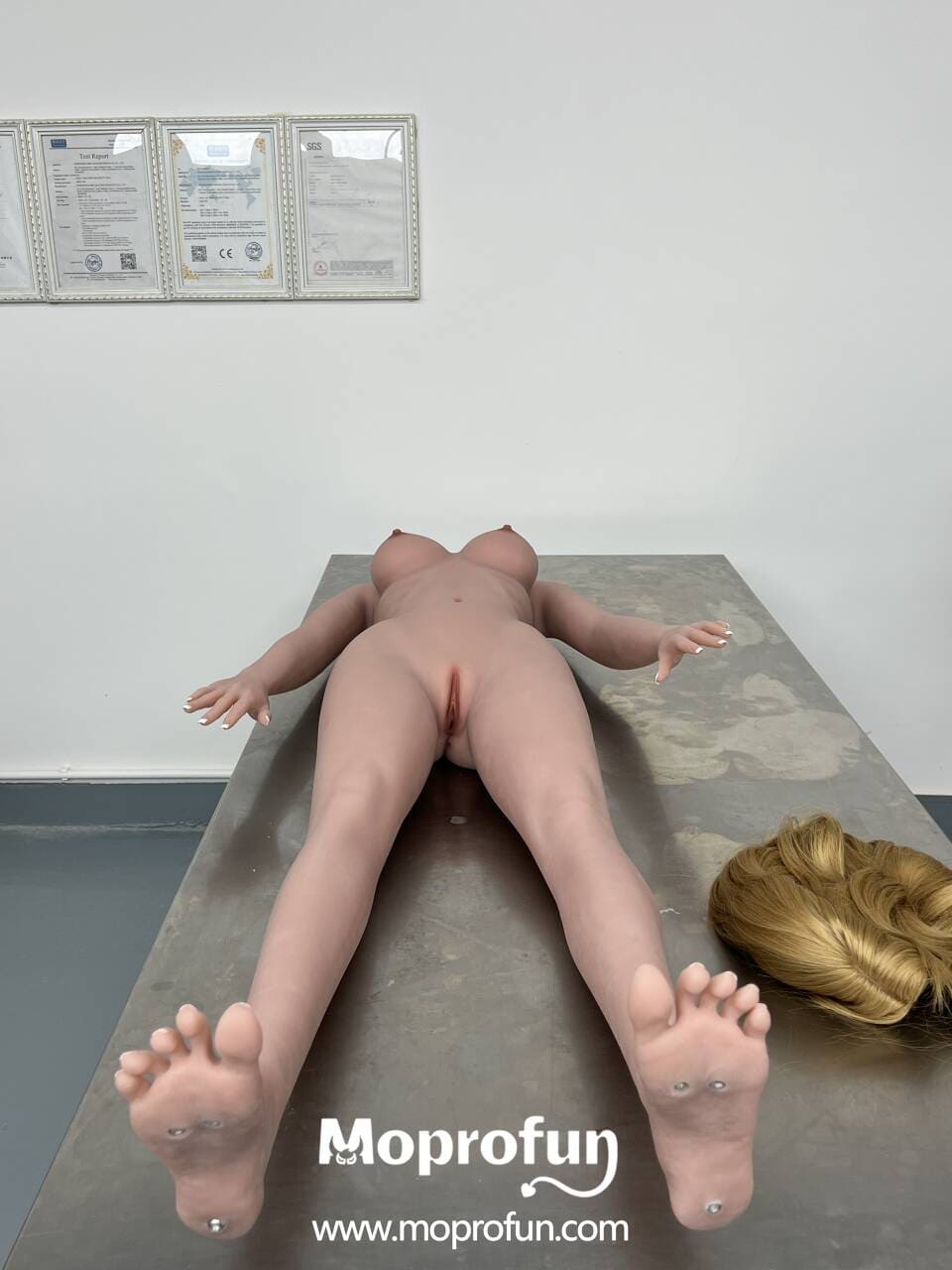 US Stock | AIBEI Doll 158cm 5ft2 Small Breast Blonde Hair Full Size TPE Sex Doll - Onny