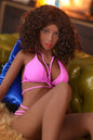 RRA Doll US Stock | 157cm 5ft2in Black Skin Curly Hair Slim Body Mature Sexy Woman Sex Doll - Imani