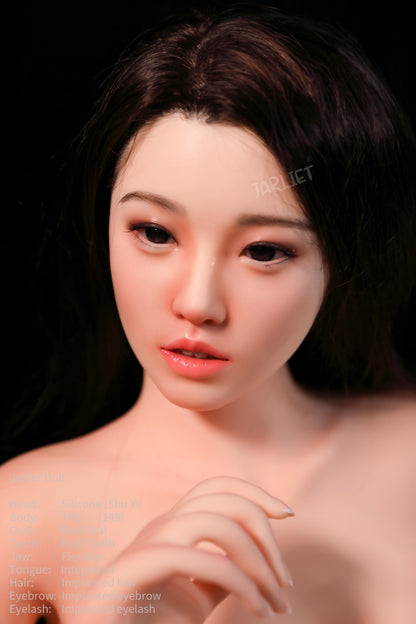 Jarliet Doll | 151cm 4ft11.4in Full Size Real Chinese Girl Adult TPE Love Doll with ROS Silicone Head - Shuyi