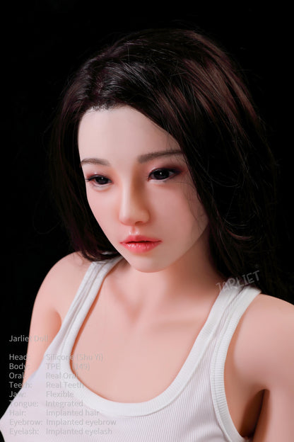 Jarliet Doll | 151cm 4ft11.4in Full Size Real Chinese Girl Adult TPE Love Doll with ROS Silicone Head - Shuyi