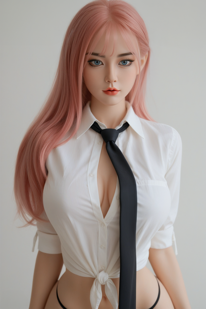 SY Doll | 160cm 5ft3in Pink Hair Big Breast Sexy Korean Woman Full Size Hybrid Adult Doll - Lulu