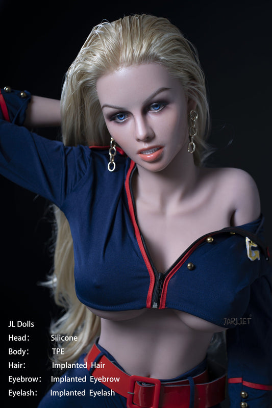 Jarliet Doll | 4ft12in 150cm Full Size Implanted Hair Silicone Head Real Sex Doll - Blanche