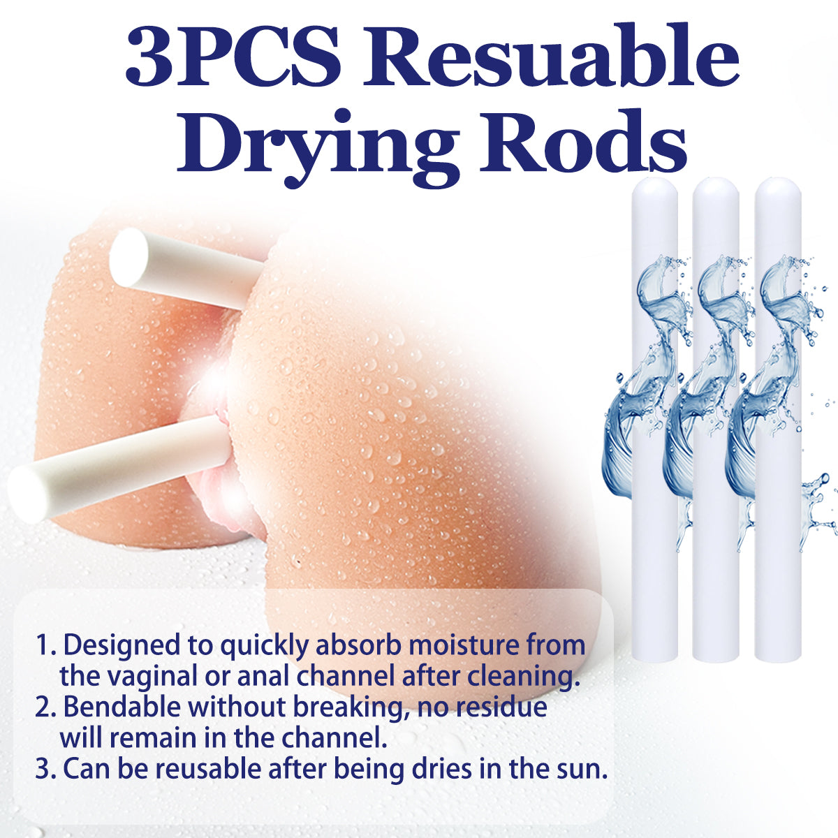 Care Kit Set Drying Stick Cleaning Brush Heating Rod Vagina Anal Washer | Sex Doll Accessories