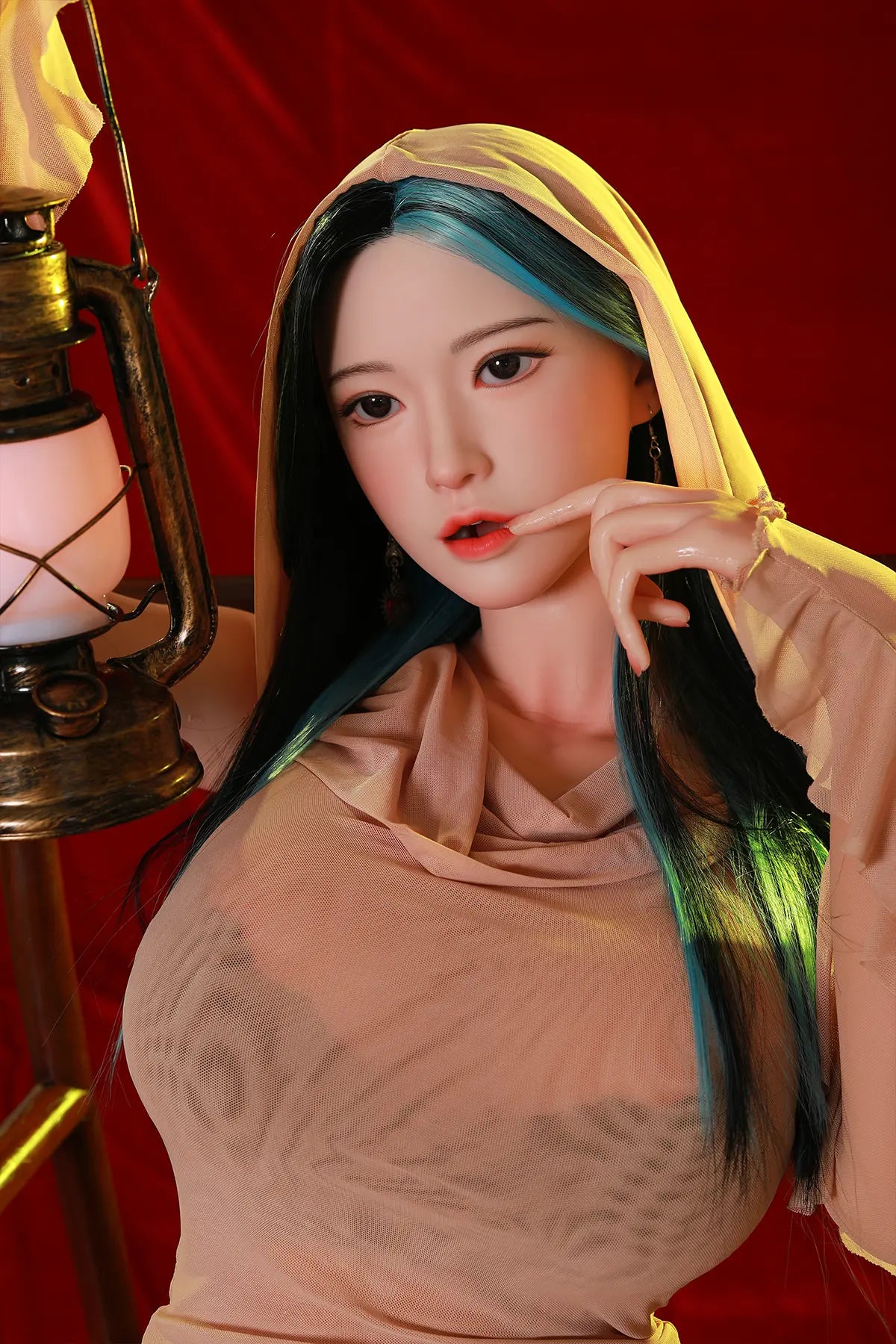 Rifrano Doll | 165cm 5ft5in White Skin Green Hair Asian Woman MILF Sex Doll for Single Man - Ol