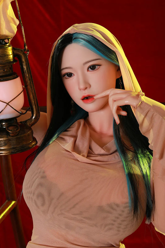 Rifrano Doll | 165cm 5ft5in White Skin Green Hair Asian Woman MILF Sex Doll for Single Man - Ol