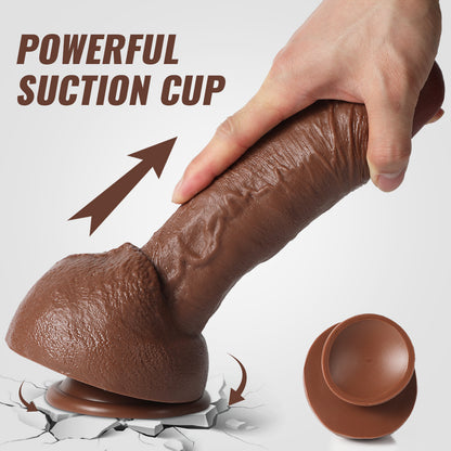 US Sotck | XISE 25cm 6.9in Thick Dildo Realistic Wide Girth Penis for Woman Masturbation Vagina Sex Pleasure - Clar