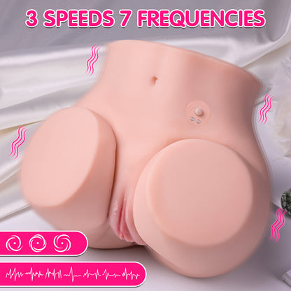 US Stock | XISE USB Charging Auto Vibrating Butt Sex Doll Torso Male Masturbator - OLGA
