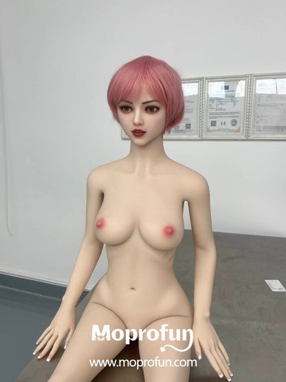 AIBEI Doll | 150cm 4ft11in Small Breast Pink Hair Korean Girl Adult TPE Sex Doll - Dola