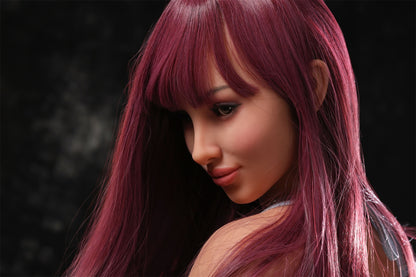 US Stock | AZM Doll 168cm 5ft6in Lifelike Rose Red Hair TPE Adult Sex Doll - Marigold