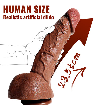 US Sotck | XISE 24cm 6.8in Long Thick Dildo Realistic Wide Girth Penis for Woman Masturbation Vagina Sex Pleasure - Baron (Copy)