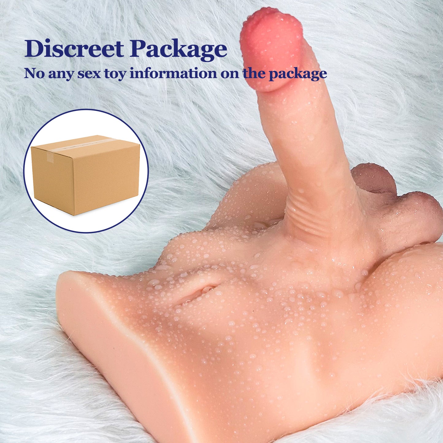Moprofun Realistic Lifelike 7.1IN Long Dildo Sex Doll Torso Female Masturbator Adult Sex Toy for Woman Masturbation