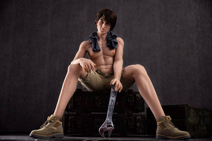 6YE | 170cm 5ft7in Real Full Size Muscular Strong Sexy Male Sex Doll with Huge Long Dildo - Henry