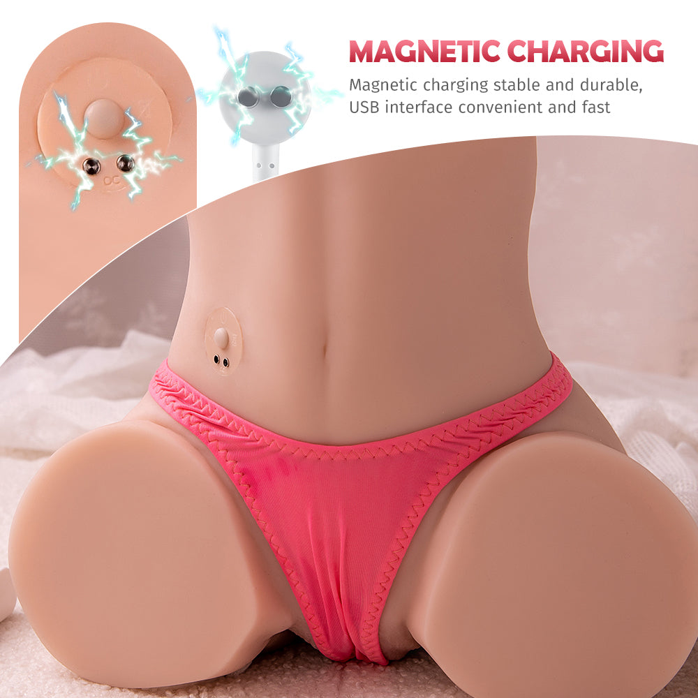 US Stock | XISE Remote Control Sucking Vibrating Butt Sex Doll Torso Male Masturbator - Sonia