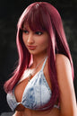 US Stock | AZM Doll 168cm 5ft6in Lifelike Rose Red Hair TPE Adult Sex Doll - Marigold