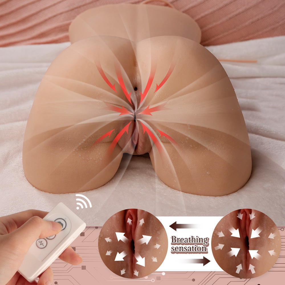 US Stock | XISE Auto Vagina Sucking Vibrating Real Lifelike Butt Sex Doll Torso Male Masturbator - Dafuni