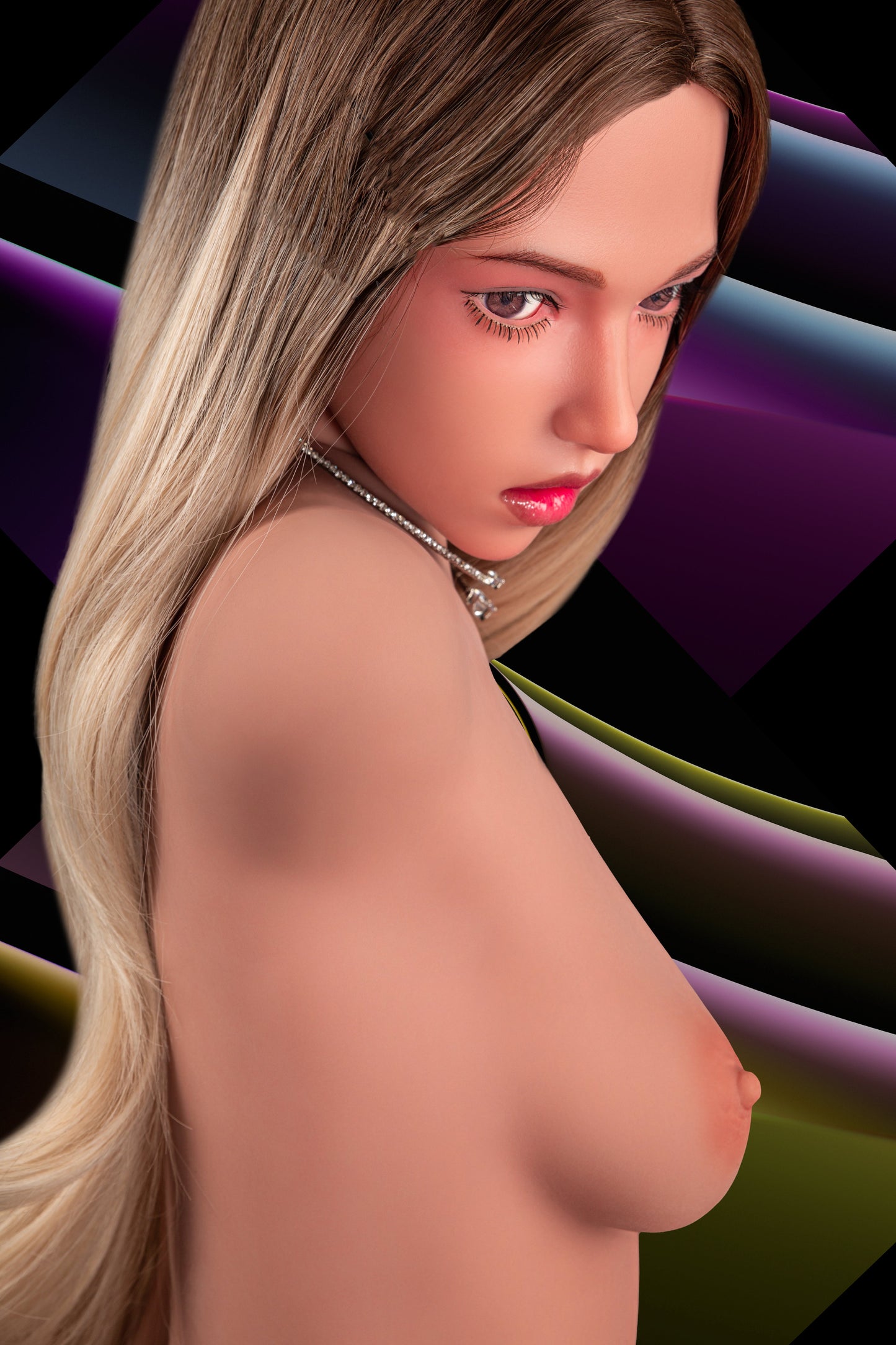 Climax Doll US Stock | 110cm A Cup TPE Torso Sex Doll with ROS Silicone Head - Grace